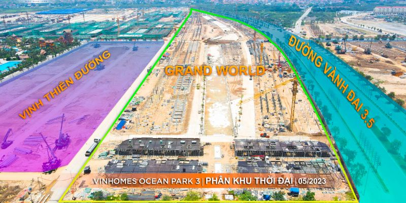 Cập nhật tiến độ xây dựng của khu đô thị Ocean Park Gia Lâm